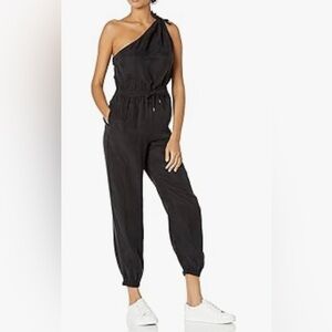 PAIGE women’s Zahra Lightweight One Shoulder Black Tank Sleeveless Jumpsuit XS